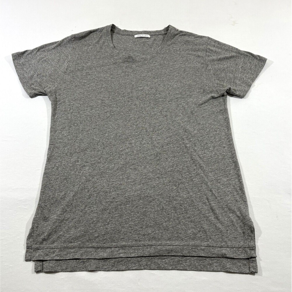 John Elliott T-shirt Mens Short Sleeve Tee Heather Gray Casual Quiet Luxury 4 XL